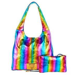 Sharif leather Hobo Bag with Pouch NWT